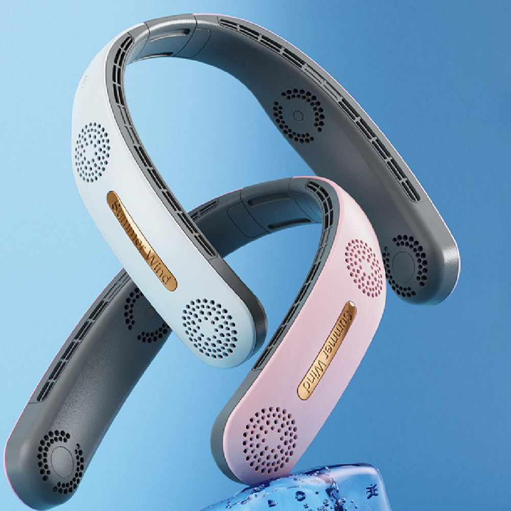 Folding Hanging Neck Electric Fan – Hands-Free Cooling Anywhere