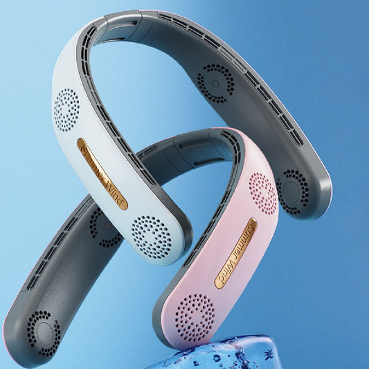 Folding Hanging Neck Electric Fan – Hands-Free Cooling Anywhere