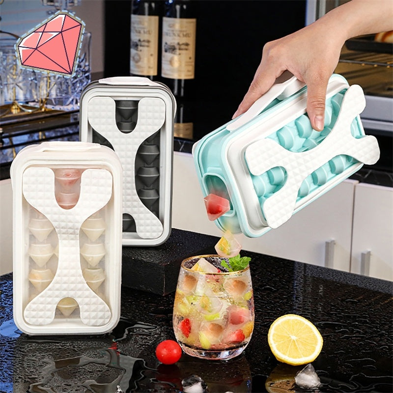 2in1 Portable Silicone Ice Cube Mold