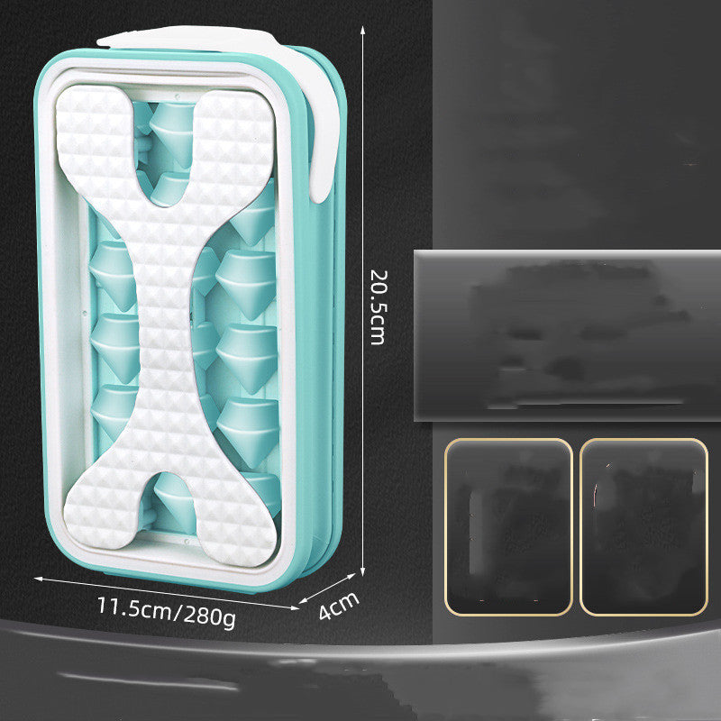 2in1 Portable Silicone Ice Cube Mold