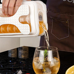2in1 Portable Silicone Ice Cube Mold