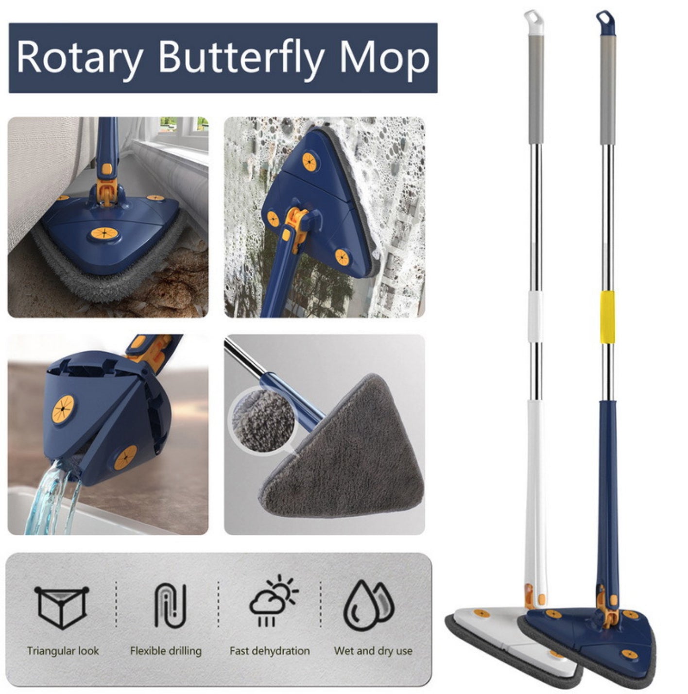 360 Rotating Adjustable Mop