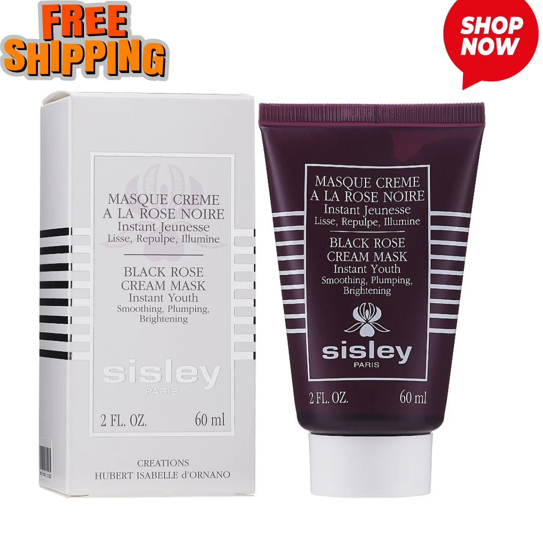 Sisley Paris Black Rose Cream Mask Instant Youth 2 oz / 60 ml – New & Sealed