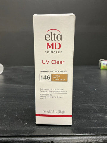 EltaMD UV Clear Tinted Facial Sunscreen SPF 46 1.7 oz – EXP 03/2028
