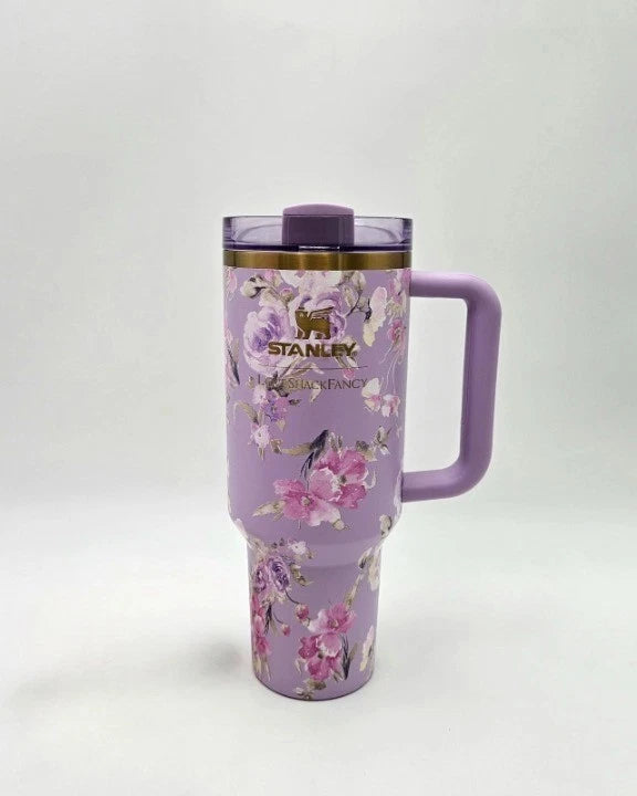 Stanley X Love Shack Fancy Cup - Happy Thoughts Quencher Rosa Beaux Purple 40 oz
